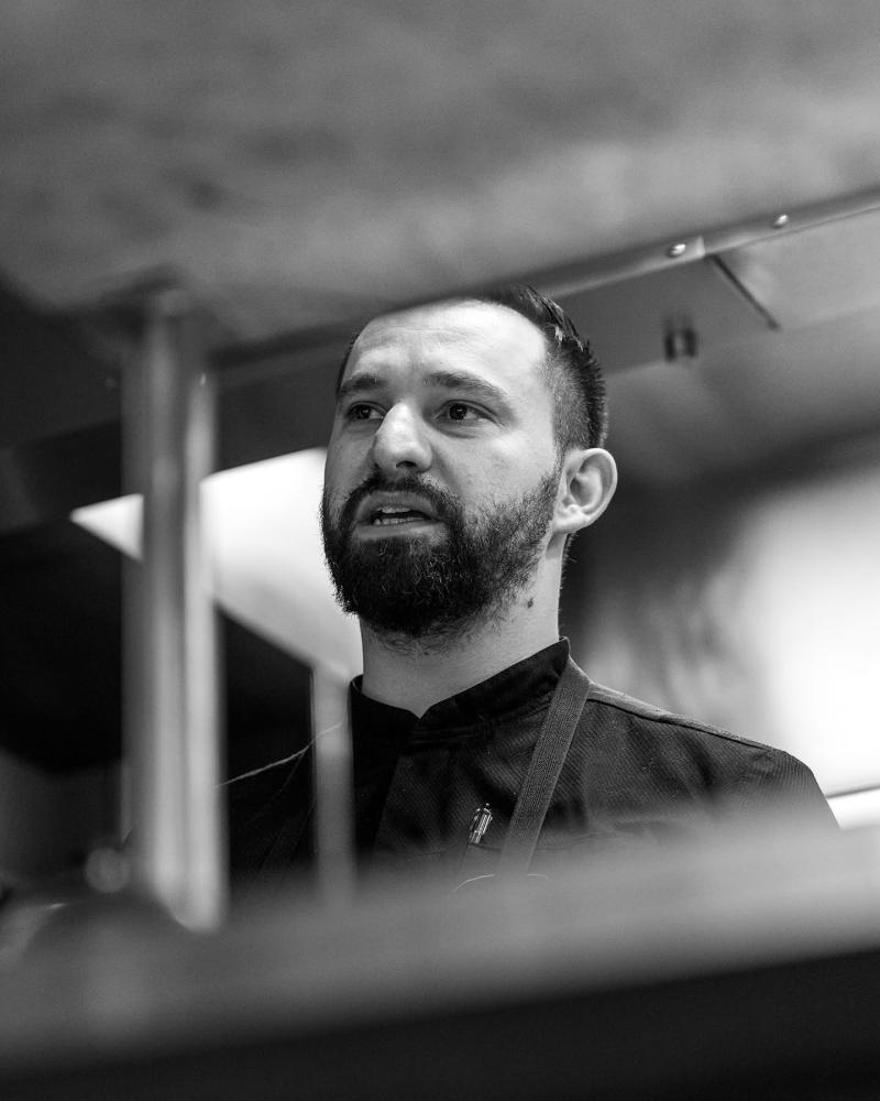 chef noir et blanc